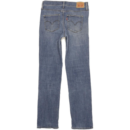 Levi's Slimming Women Blue Straight Slim Stretch Jeans W28 L31