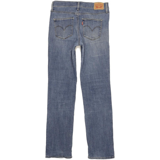 Levi's Slimming Women Blue Straight Slim Stretch Jeans W28 L31