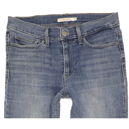 Levi's Slimming Women Blue Straight Slim Stretch Jeans W28 L31