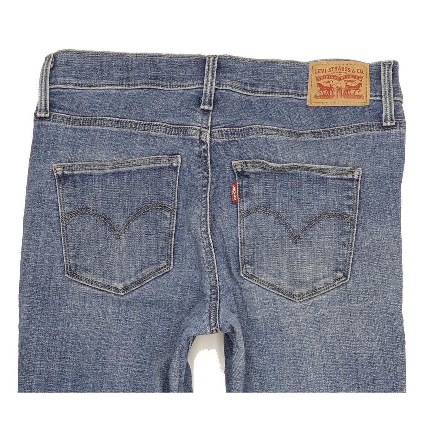 Levi's Slimming Women Blue Straight Slim Stretch Jeans W28 L31
