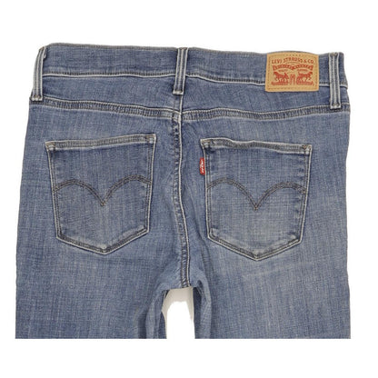 Levi's Slimming Women Blue Straight Slim Stretch Jeans W28 L31