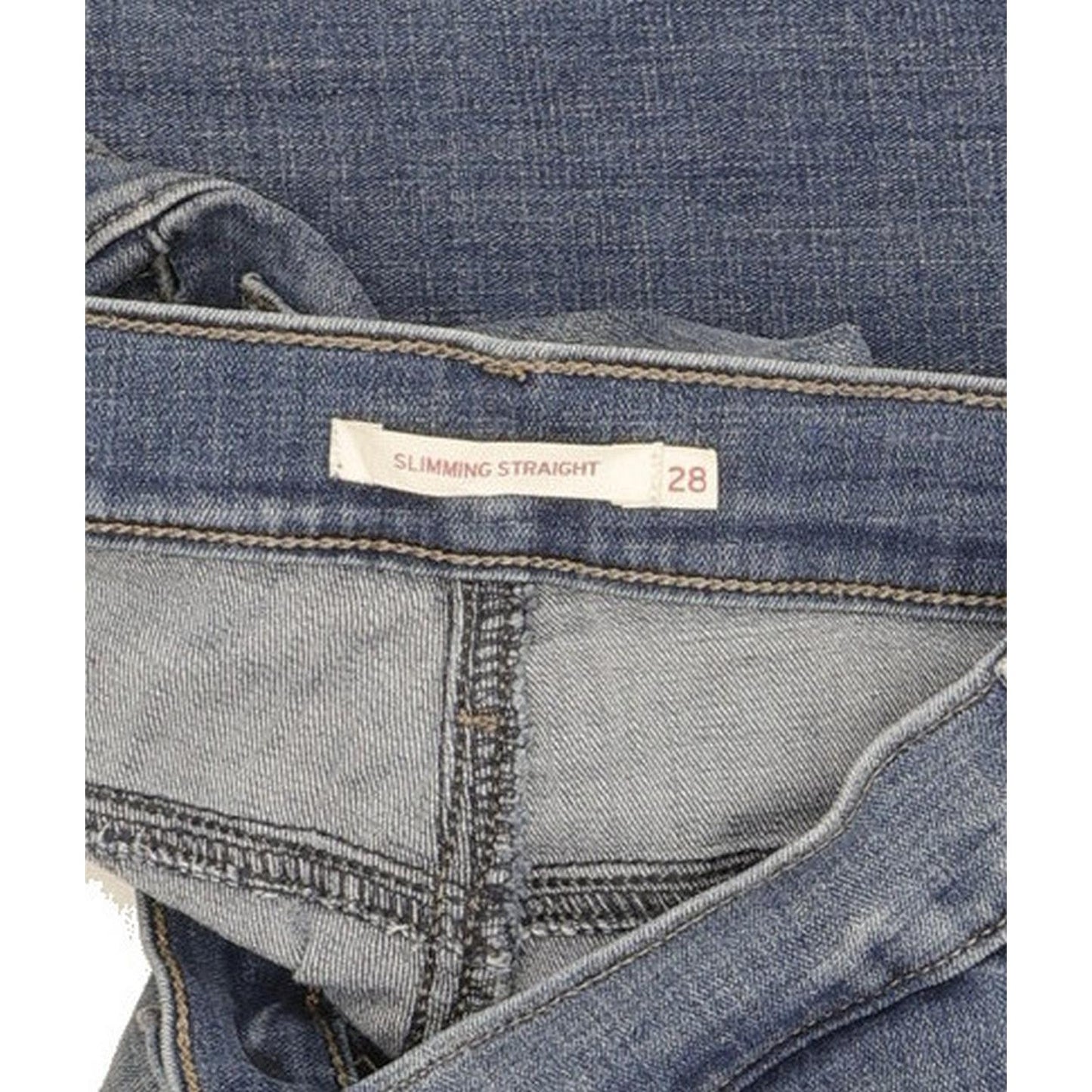 Levi's Slimming Women Blue Straight Slim Stretch Jeans W28 L31