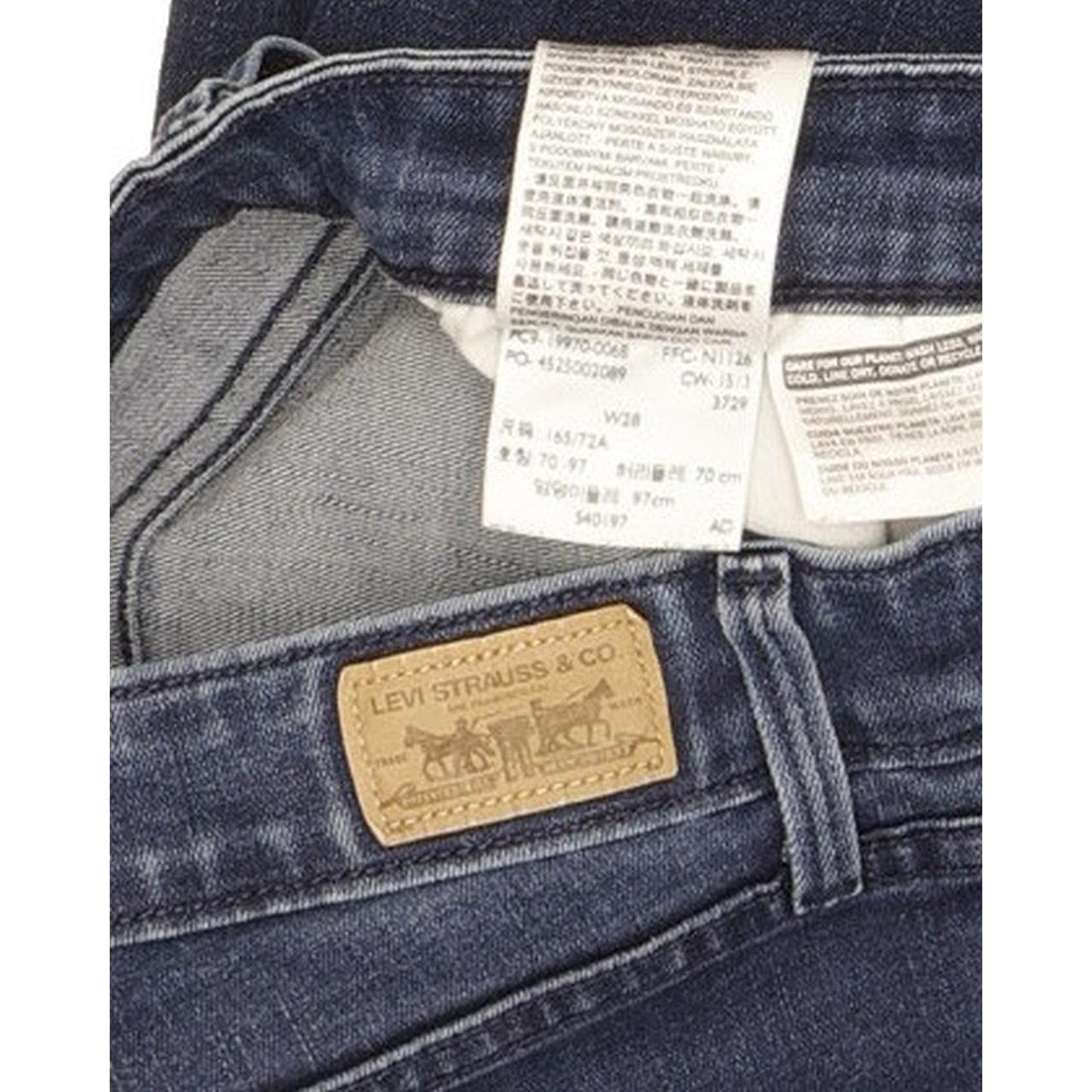Levi's Women Blue Skinny Slim Stretch Jeans W28 L30