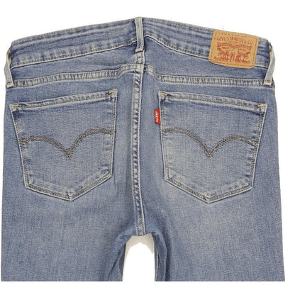 Levi's 711 Women Blue Skinny Slim Stretch Jeans W26 L27