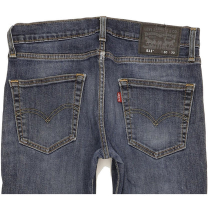 Levi's 511 Men Blue Straight Slim Stretch Jeans W30 L29