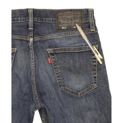 Levi's 511 Men Blue Straight Slim Stretch Jeans W30 L29