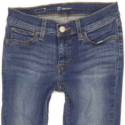 Levi's Women Blue Skinny Slim Stretch Jeans W27 L32