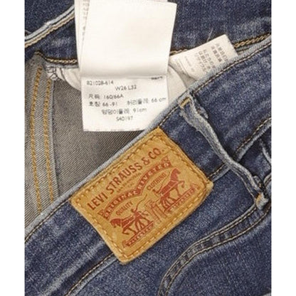 Levi's 721 Women Blue Skinny Slim Stretch Jeans W26 L32