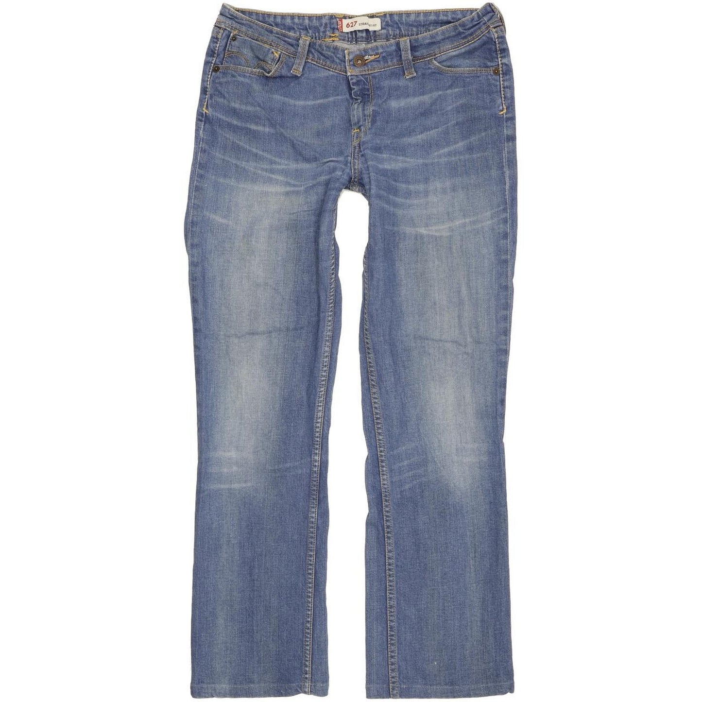 Levi's 627 Women Blue Straight Slim Stretch Jeans W31 L29