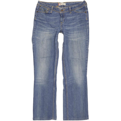 Levi's 627 Women Blue Straight Slim Stretch Jeans W31 L29