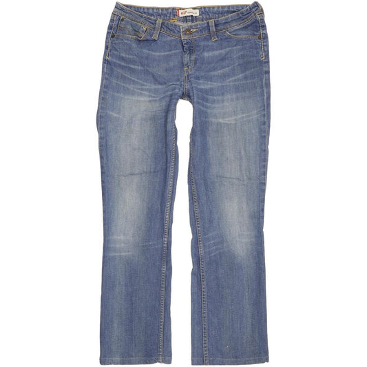 Levi's 627 Women Blue Straight Slim Stretch Jeans W31 L29