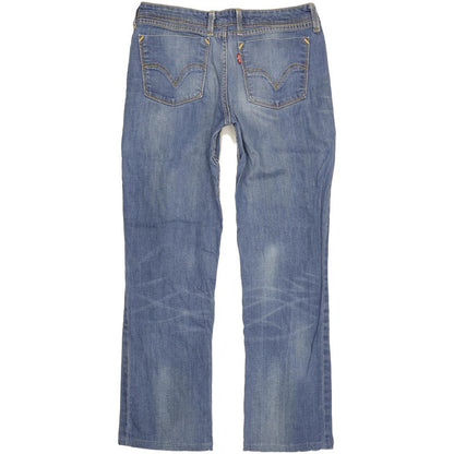 Levi's 627 Women Blue Straight Slim Stretch Jeans W31 L29
