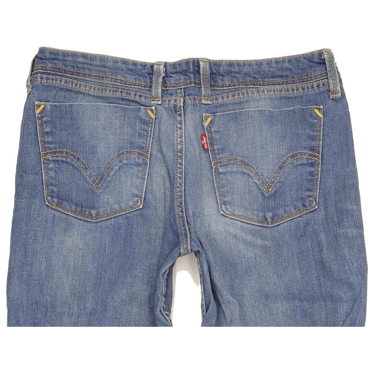 Levi's 627 Women Blue Straight Slim Stretch Jeans W31 L29