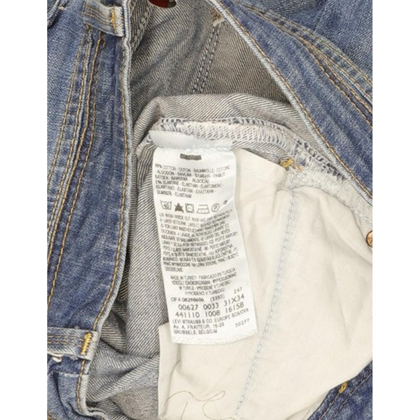 Levi's 627 Women Blue Straight Slim Stretch Jeans W31 L29