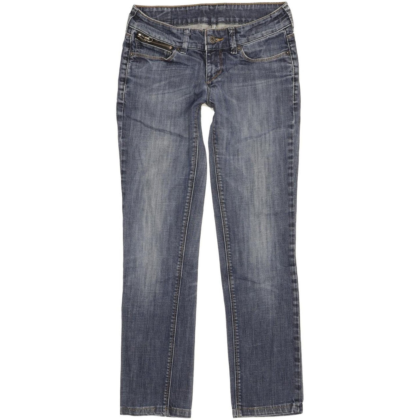 Levi's 571 Women Blue Straight Slim Stretch Jeans W28 L28