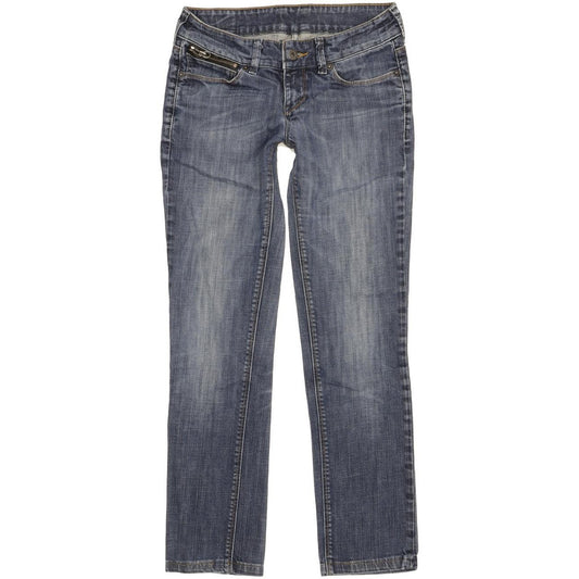 Levi's 571 Women Blue Straight Slim Stretch Jeans W28 L28