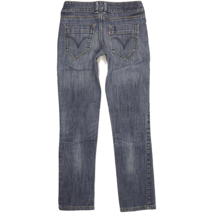 Levi's 571 Women Blue Straight Slim Stretch Jeans W28 L28