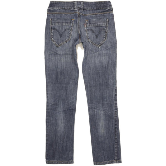 Levi's 571 Women Blue Straight Slim Stretch Jeans W28 L28
