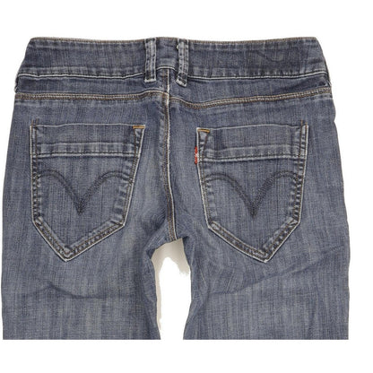 Levi's 571 Women Blue Straight Slim Stretch Jeans W28 L28