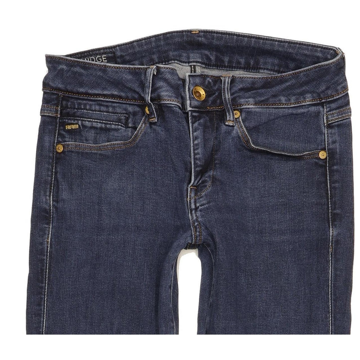 G-Star Midge Mid Women Blue Straight Slim Stretch Jeans W28 L29