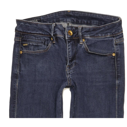 G-Star Midge Mid Women Blue Straight Slim Stretch Jeans W28 L29