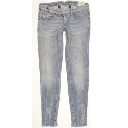 Diesel Cherick Women Blue Tapered Slim Stretch Jeans W28 L32