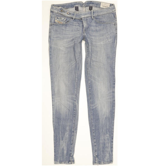 Diesel Cherick Women Blue Tapered Slim Stretch Jeans W28 L32