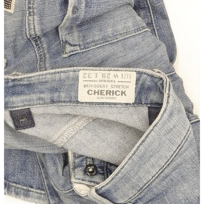 Diesel Cherick Women Blue Tapered Slim Stretch Jeans W28 L32