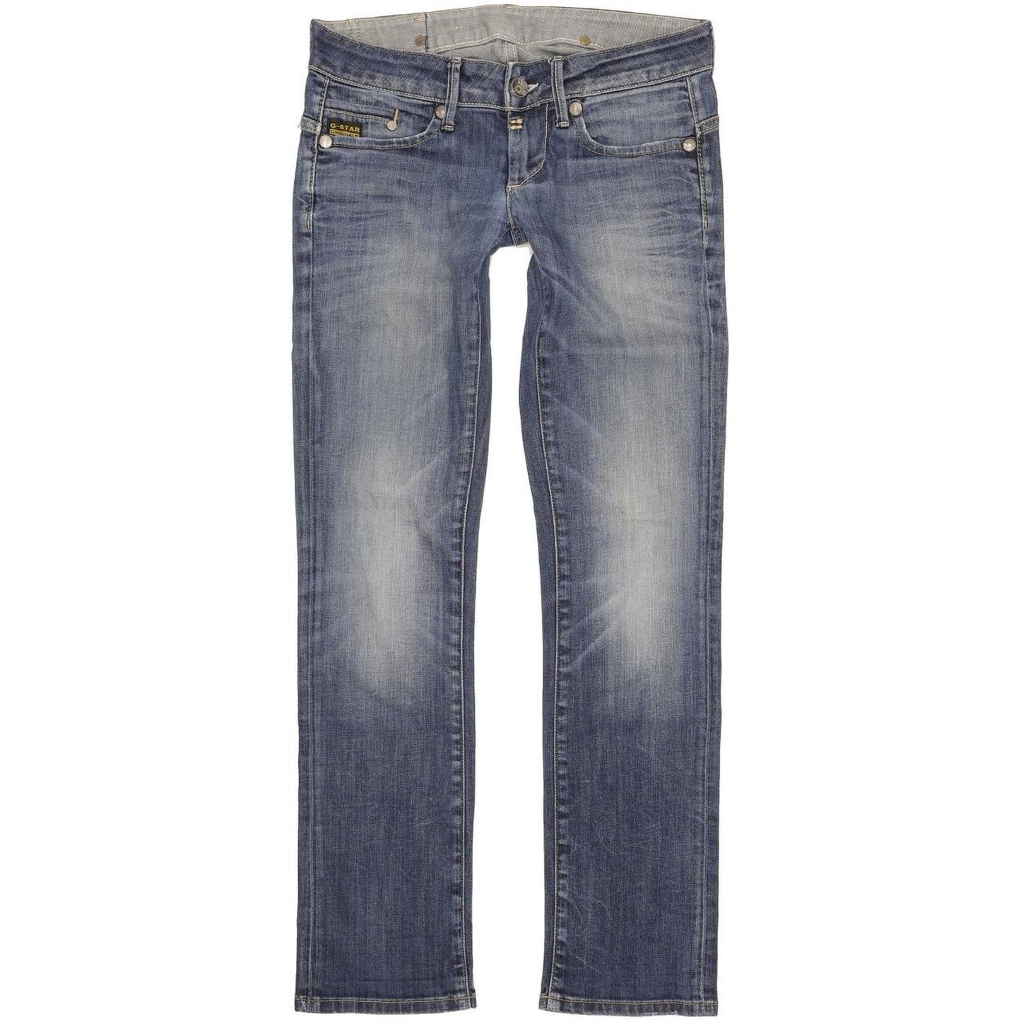 G-Star Midge Women Blue Straight Slim Stretch Jeans W27 L31