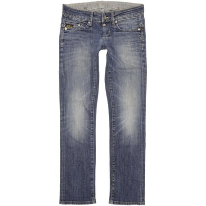 G-Star Midge Women Blue Straight Slim Stretch Jeans W27 L31