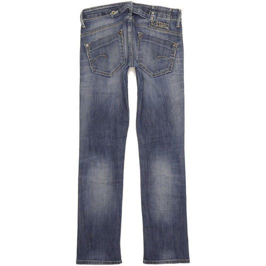 G-Star Midge Women Blue Straight Slim Stretch Jeans W27 L31