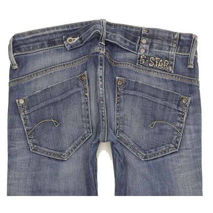 G-Star Midge Women Blue Straight Slim Stretch Jeans W27 L31