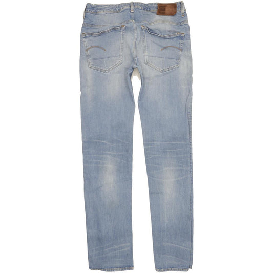 G-Star 3301 Men Blue Straight Regular Jeans W34 L37