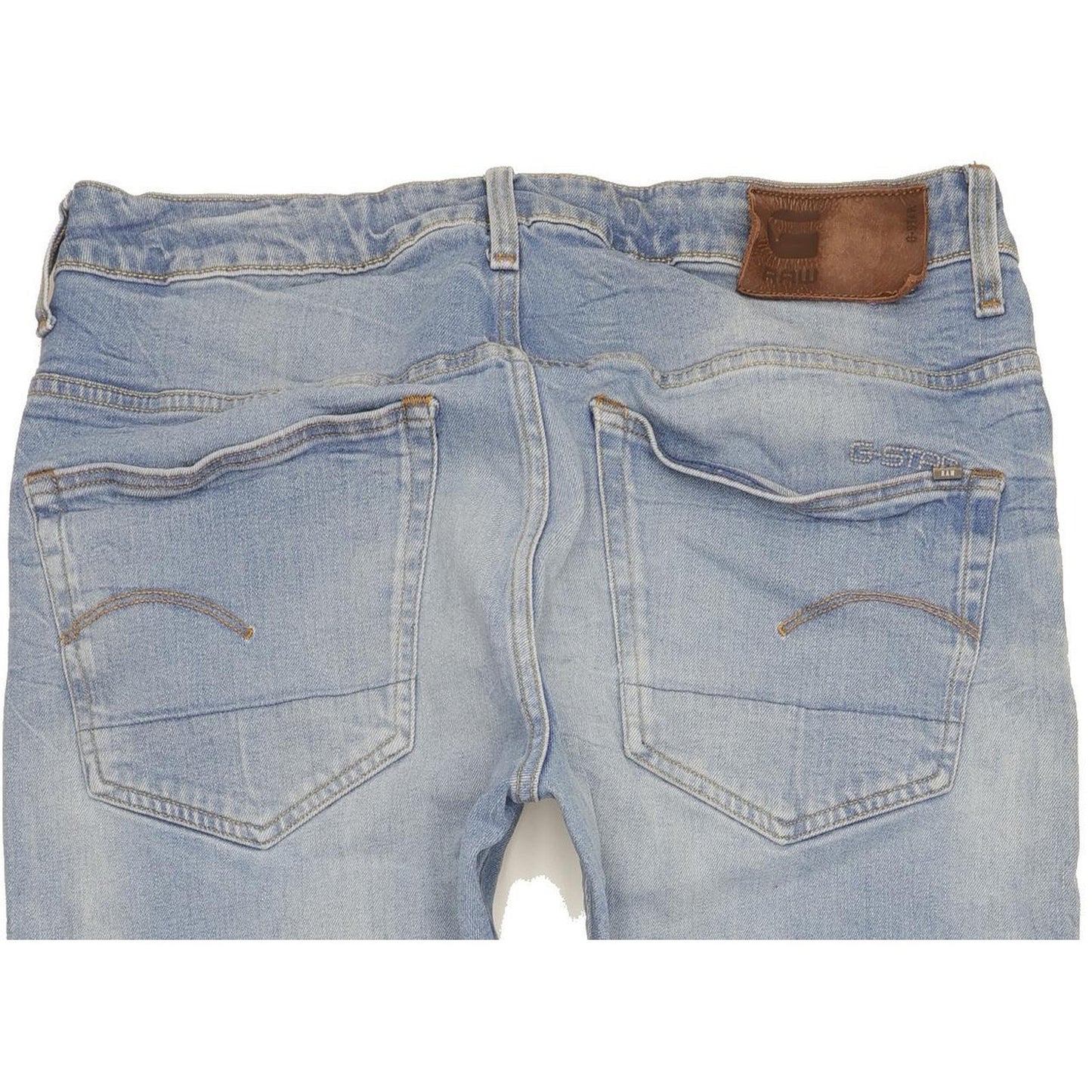 G-Star 3301 Men Blue Straight Regular Jeans W34 L37