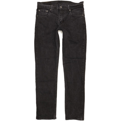 Levi's 511 Men Black Straight Slim Stretch Jeans W30 L31