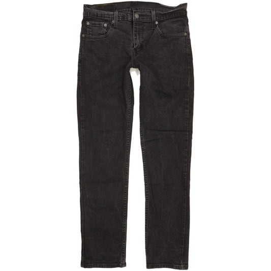 Levi's 511 Men Black Straight Slim Stretch Jeans W30 L31