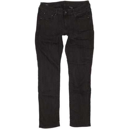 G-Star Attacc Women Black Straight Slim Stretch Jeans W32 L32