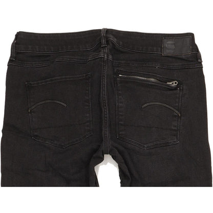 G-Star Attacc Women Black Straight Slim Stretch Jeans W32 L32