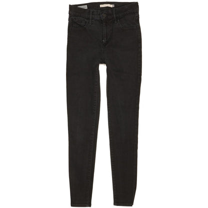 Levi's 720 Women Black Skinny Slim Stretch Jeans W25 L27