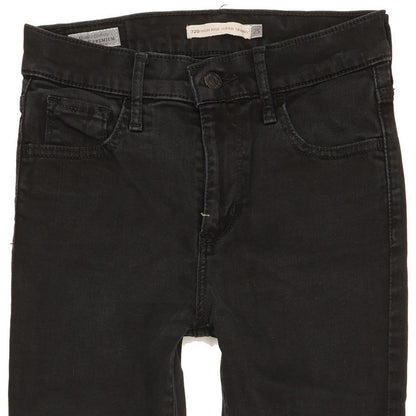 Levi's 720 Women Black Skinny Slim Stretch Jeans W25 L27