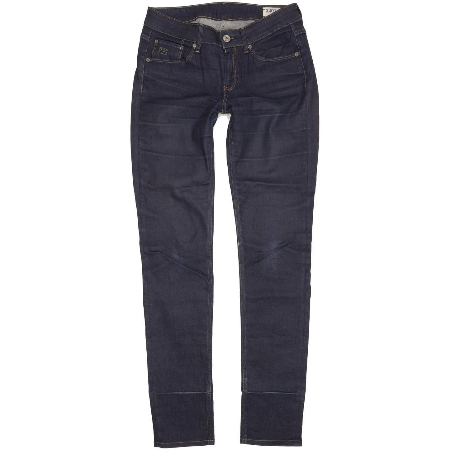G-Star 3301 Contour Women Navy Skinny Slim Stretch Jeans W29 L33