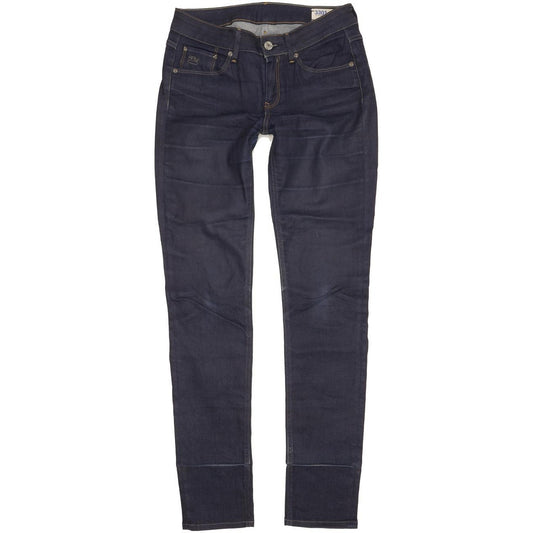 G-Star 3301 Contour Women Navy Skinny Slim Stretch Jeans W29 L33