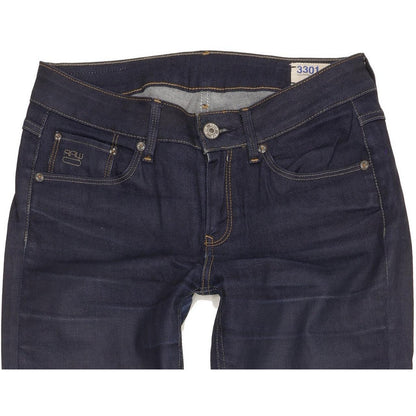 G-Star 3301 Contour Women Navy Skinny Slim Stretch Jeans W29 L33
