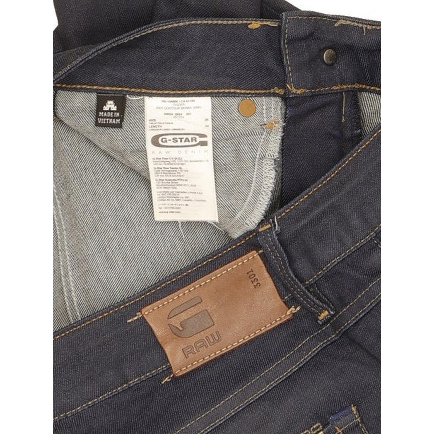 G-Star 3301 Contour Women Navy Skinny Slim Stretch Jeans W29 L33