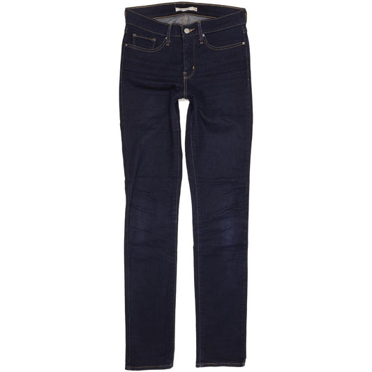 Levi's 3121 Shaping Women Navy Straight Slim Stretch Jeans W28 L34
