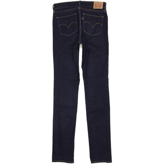 Levi's 3121 Shaping Women Navy Straight Slim Stretch Jeans W28 L34