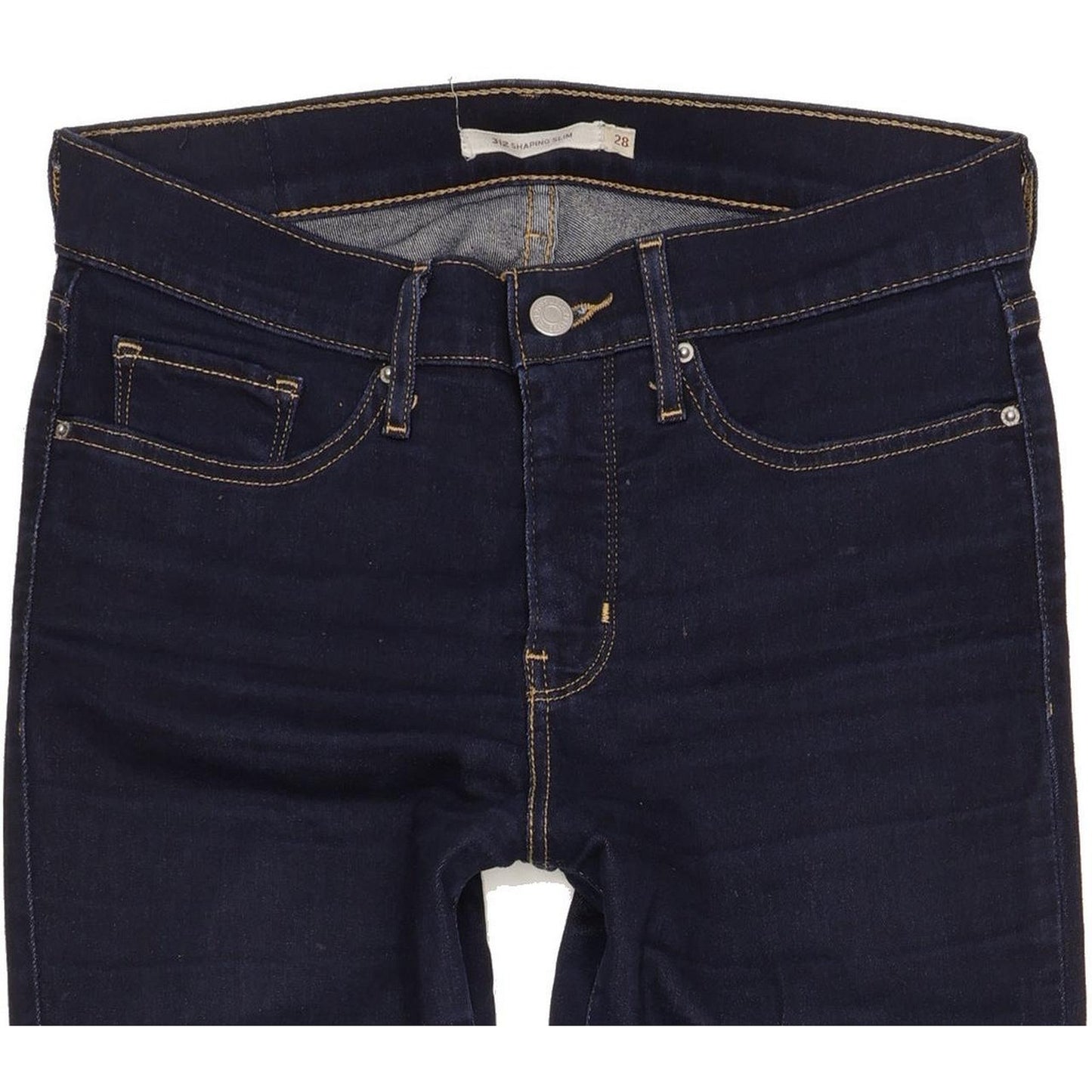 Levi's 3121 Shaping Women Navy Straight Slim Stretch Jeans W28 L34
