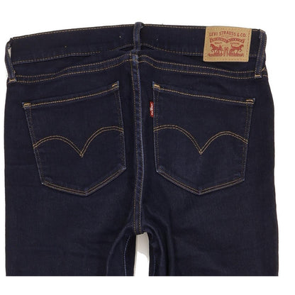 Levi's 3121 Shaping Women Navy Straight Slim Stretch Jeans W28 L34