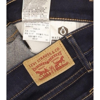 Levi's 3121 Shaping Women Navy Straight Slim Stretch Jeans W28 L34
