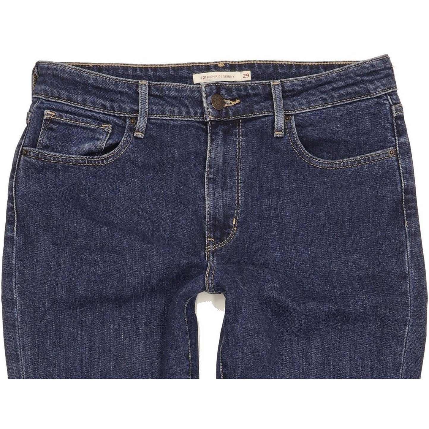 Levi's 721 Women Blue Skinny Slim Stretch Jeans W29 L25